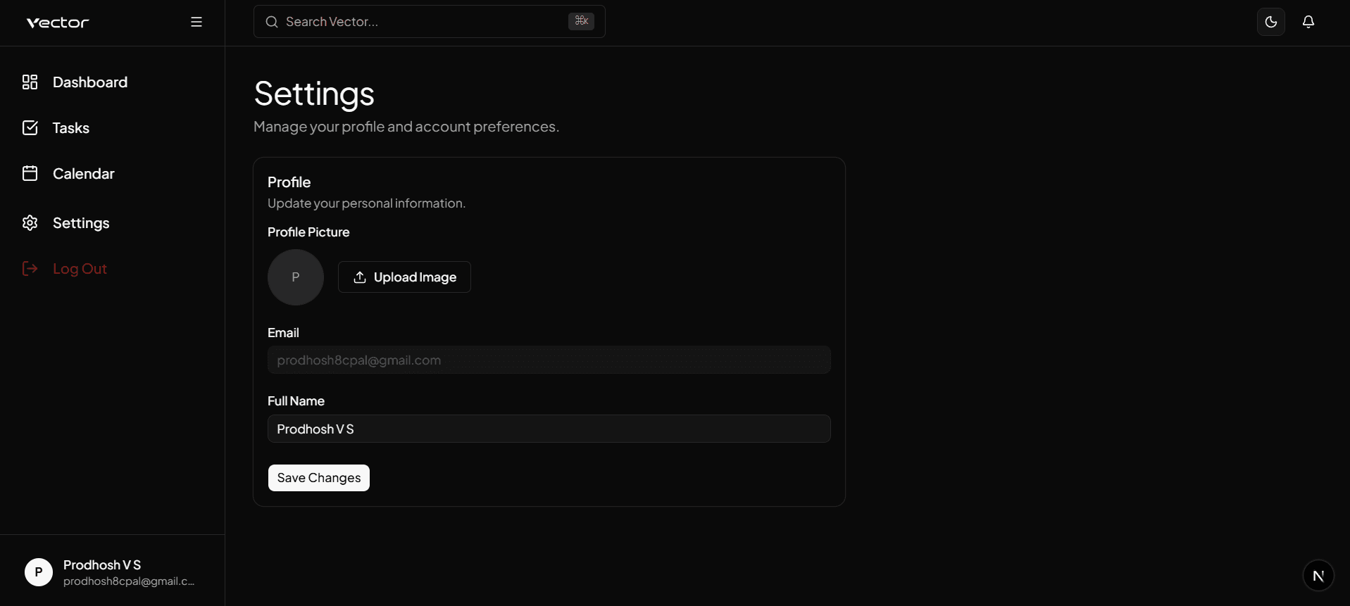 Settings Desktop